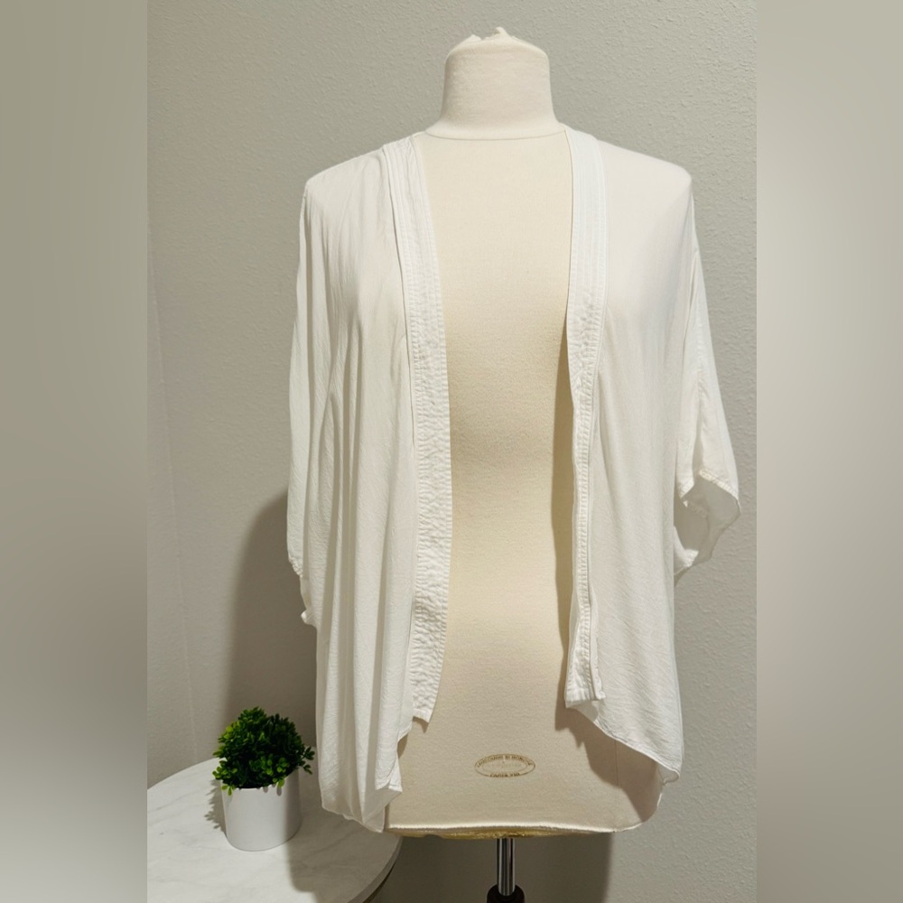 Talula White 100% Cotton Cardigan Open Front Size S/M - EUC Worn Once - Picture 2 of 6
